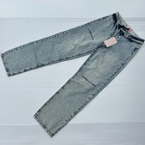 REVICE Men's Light Gray Straight Jeans - Picture 2 of 14